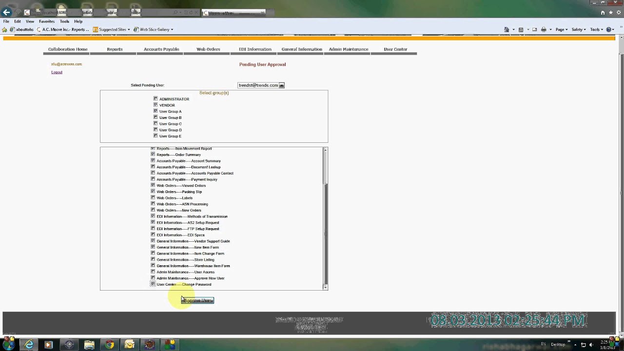 My J2EE Project 2013: Vendor Collaboration v1.0