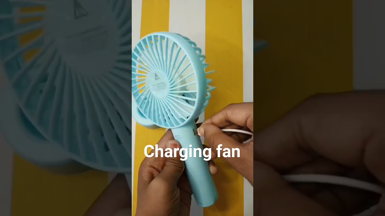 Charging Fan: 1-Time Charge for 3-4 Hours Backup ⚡