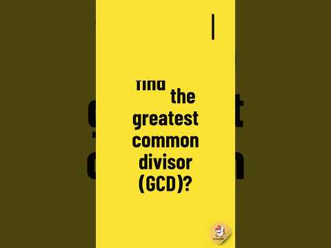 How to Find GCD Using Euclidean Algorithm! 🔢