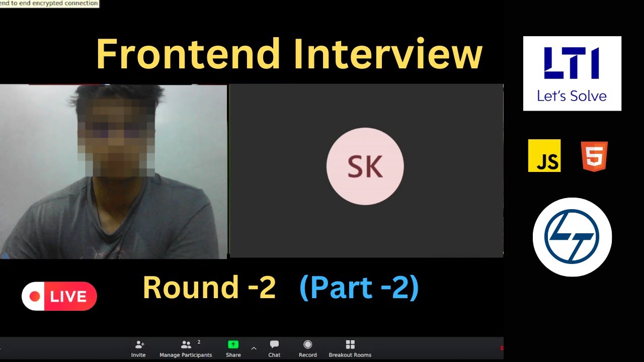 LTI Frontend Interview Round 2 🎉 | HTML, CSS & JS
