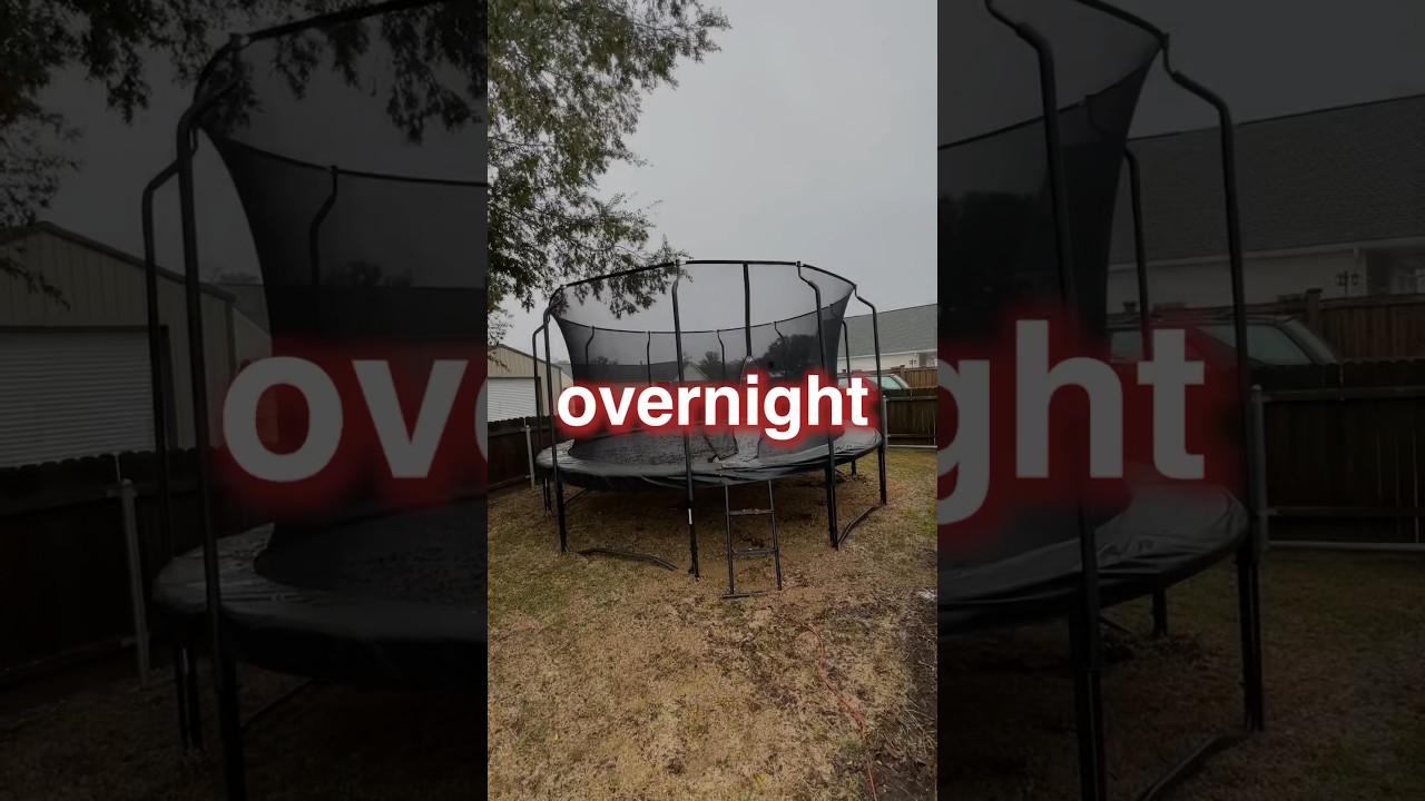 Surviving Overnight on a Trampoline Fort