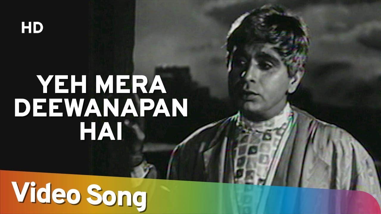 Yeh Mera Deewanapan Hai (HD) | Classic Yahudi Song by Mukesh 🎶 | Dilip Kumar & Meena Kumari