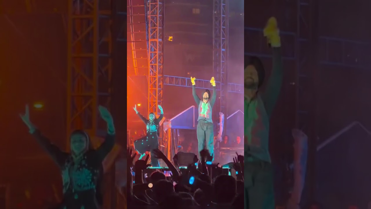 Diljit Dosanjh's Electrifying 'Vibe' Performance in Hong Kong ๐ญ๐ฐ | Aura Tour 2025 #Shorts