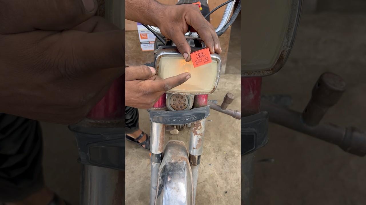 Headlight experiment 💯✅ #ustad #Adeel 
