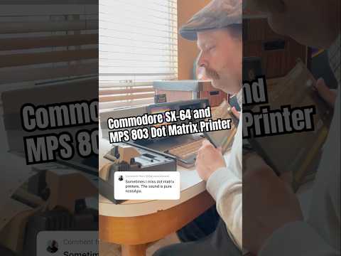 Retro Computer ASMR: Commodore SX-64, MPS 803 Dot Matrix Printer & “The Print Shop”
