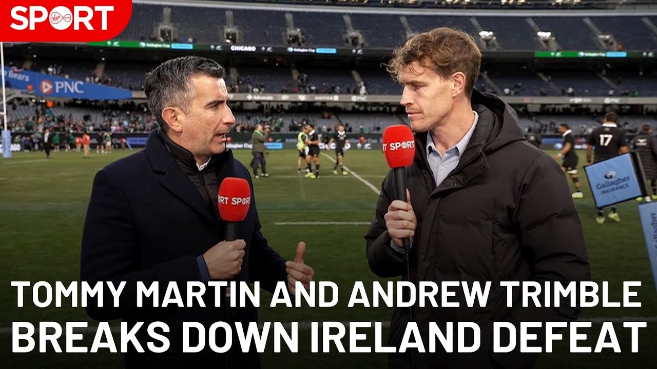 Andrew Trimble & Tommy Martin React to Ireland vs New Zealand Match at Soldier Field 2025 🏉
