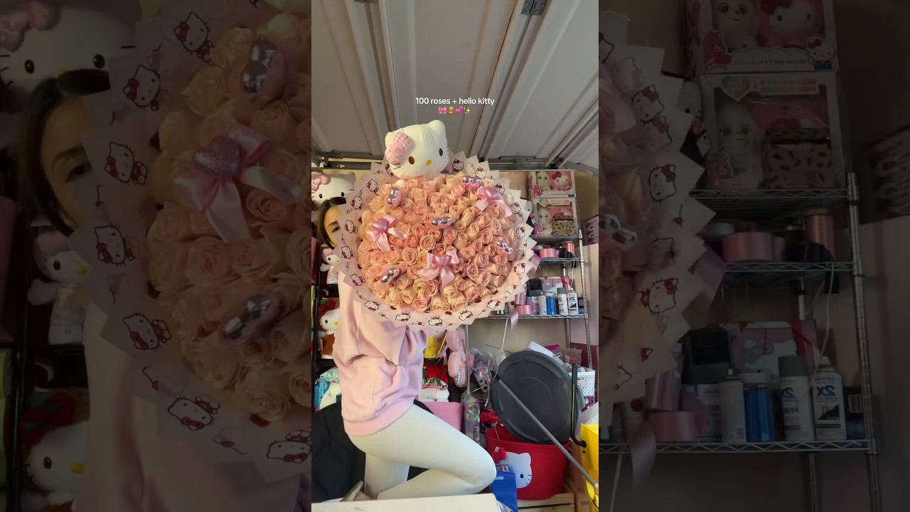 100 DIY Hello Kitty Flower Bouquet for Her 🌸