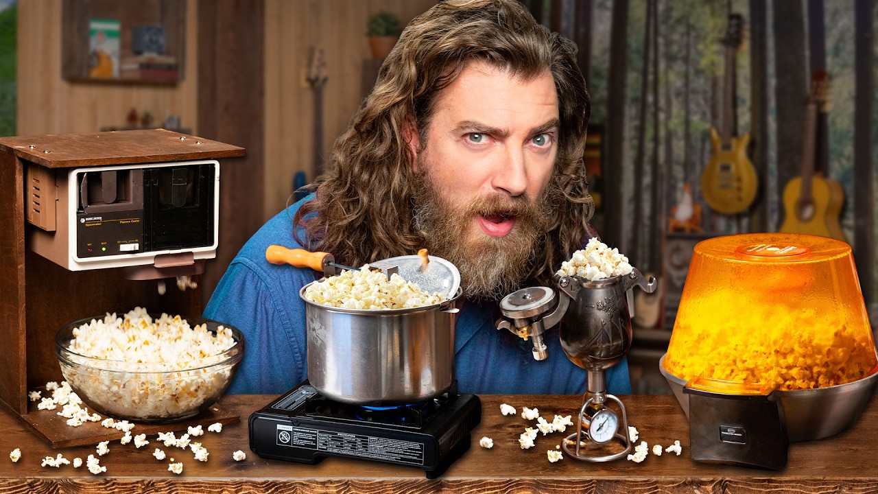 Vintage Popcorn Cooker Taste Test 🍿