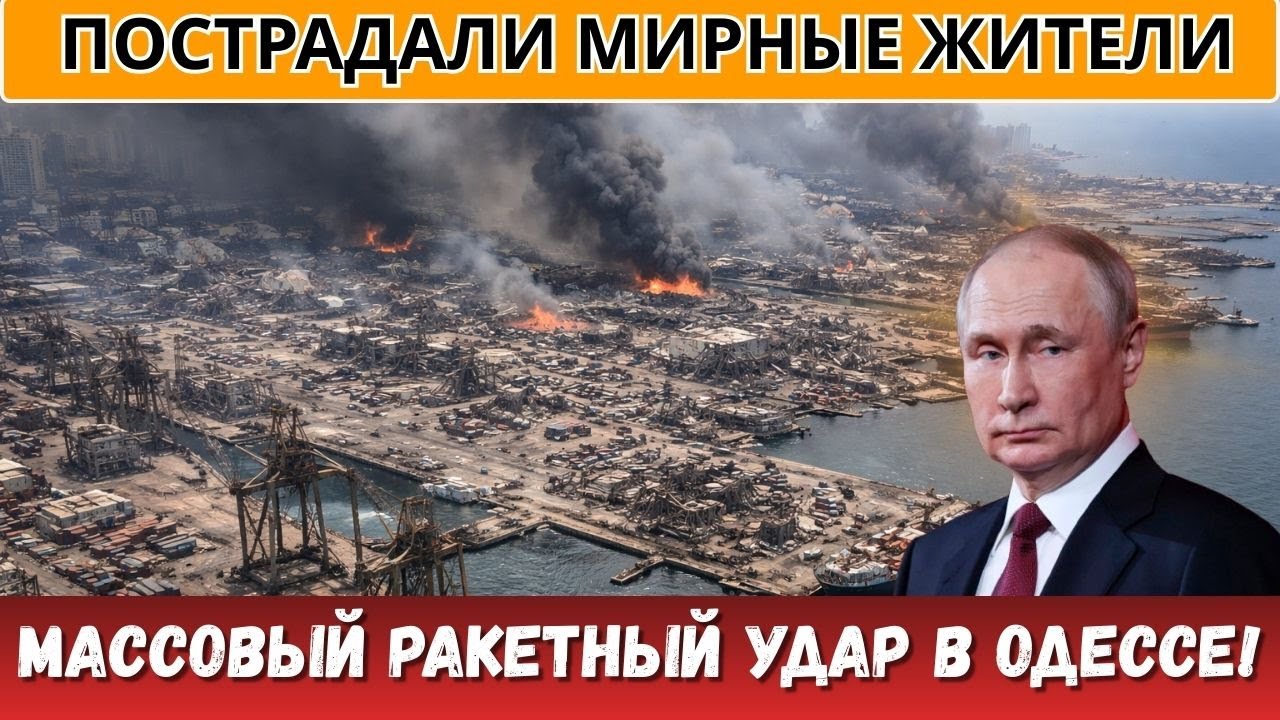 Обстрел порта Одессы: есть пострадавшие 🚨