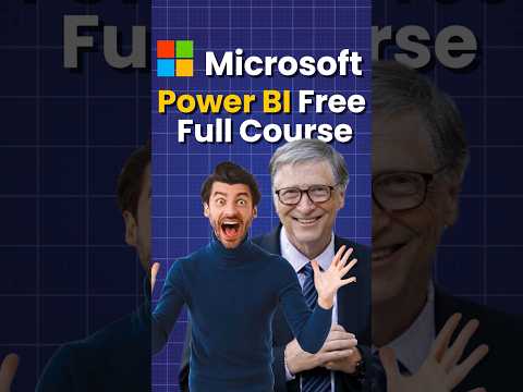 Power BI Free Full course by Microsoft ๐ #powerbitraining #datavisualization #freecourse #powerbi