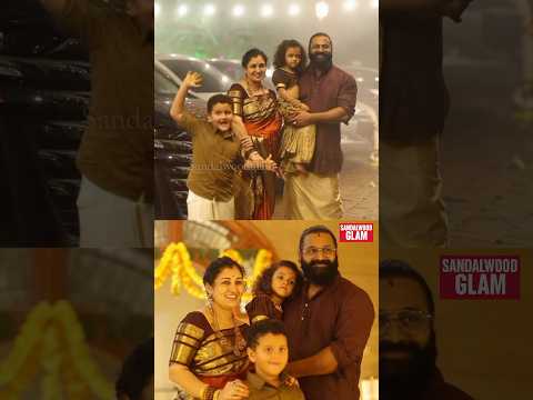 Rishab Shetty Pragati Shetty Diwali celebration #rishabshetty #kantara #kantarachapter1 #sandalwood