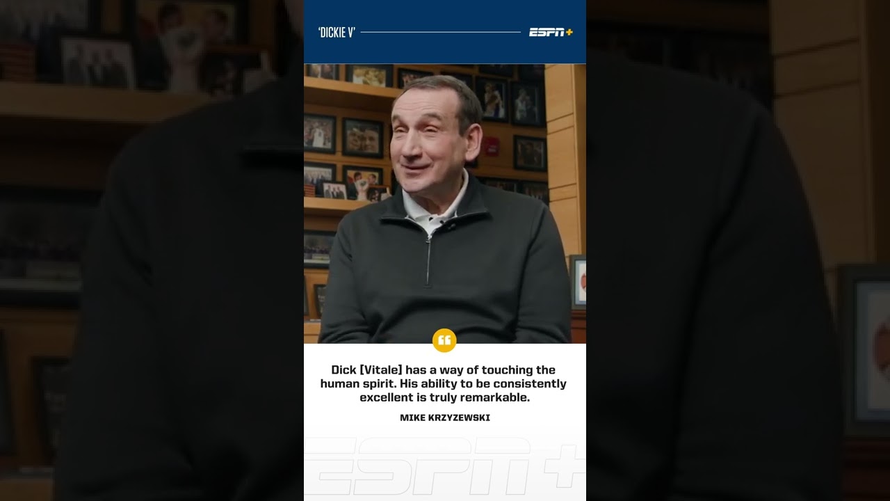 Coach K Praises Dick Vitale & Supports Cancer Fight ποΈ
