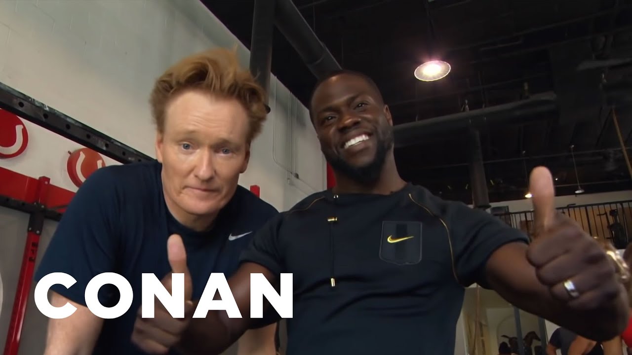 Conan and Kevin Hart Work Out 🏋️‍♂️