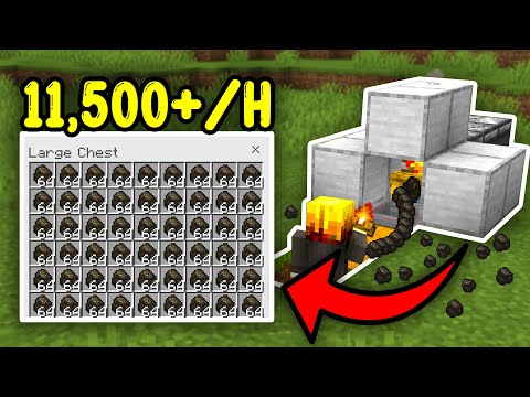 EASIEST COAL FARM Minecraft Bedrock 1.21+!