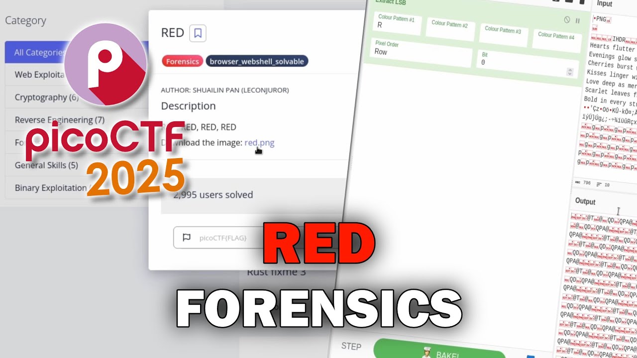 picoCTF 2025 Red Forensics Challenge Walkthrough 🕵️‍♂️