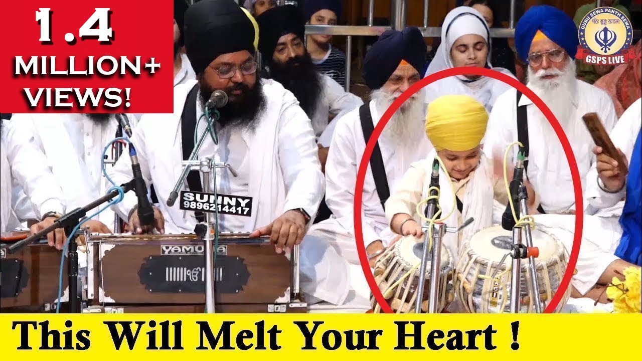 Anantvir Singh Ji & Kid Perform AKJ Style Tabla ๐ถ