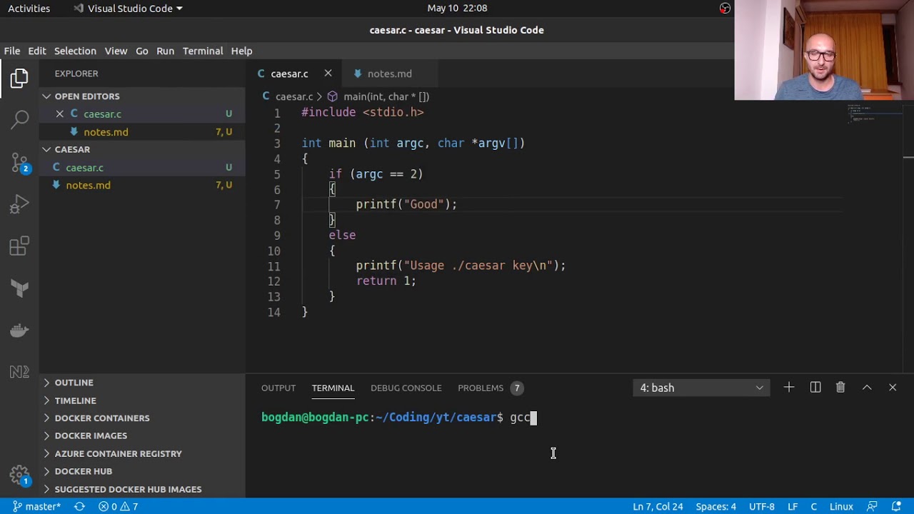 C Programming: Encrypt Messages with Caesar Cipher