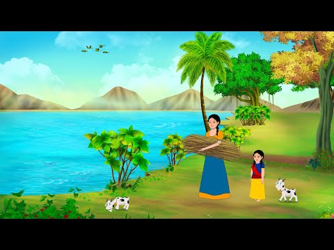 दो बहनों की अनोखी किस्मत | Hindi story | cartoon story | Hindi kahaniya | Hindi moral Stories |