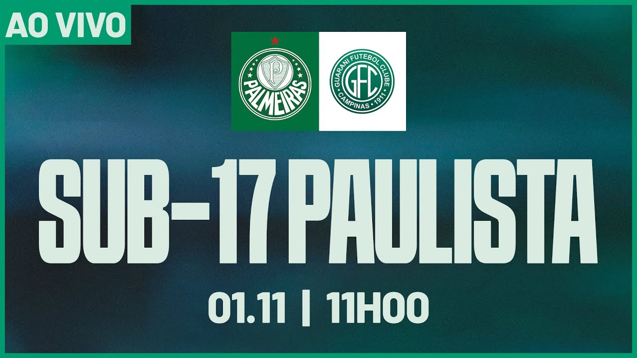 Palmeiras Sub-17 Perde de 3-0 para o Guarani na Eliminatória do Paulista ⚽