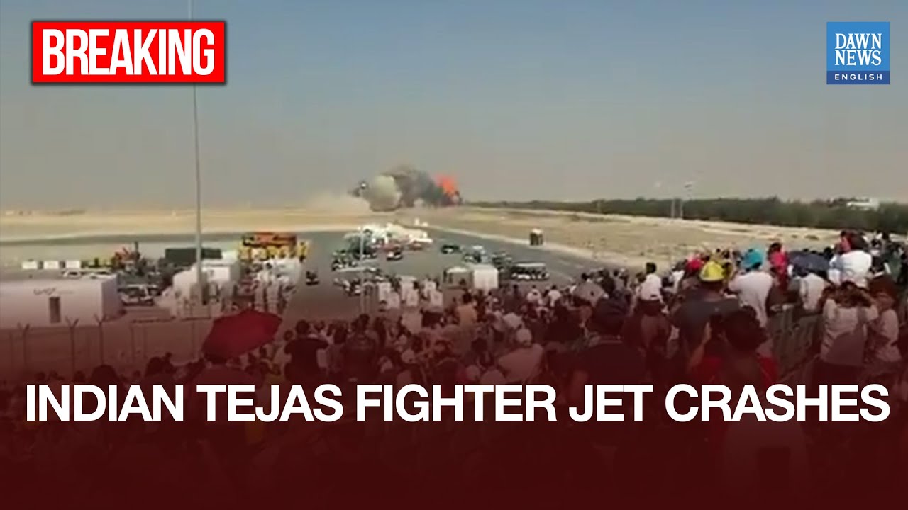 Tejas Fighter Crashes at Dubai Air Show ✈️