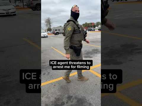 ICE agent threatens to arrest me for filming
