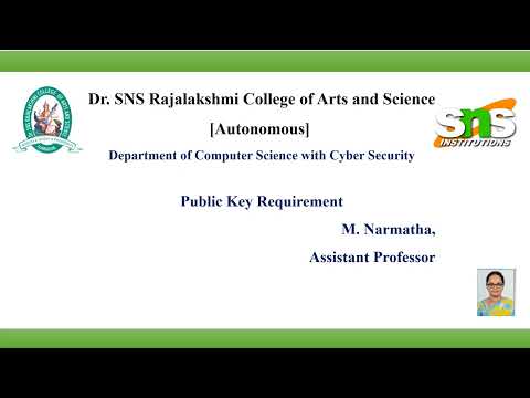 Public Key Requirement