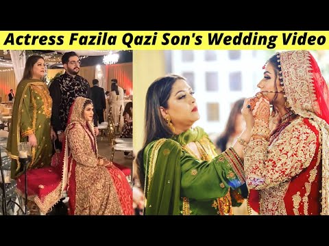 Actress Fazila Qazi Son Wedding Video | Fazila Qazi Son Wedding | Zaib Com