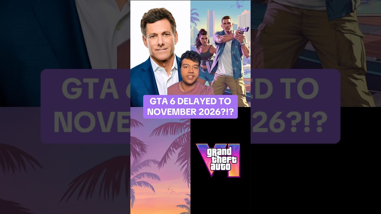 GTA 6 Delayed Again! Now Expected in November 2026 🚗
