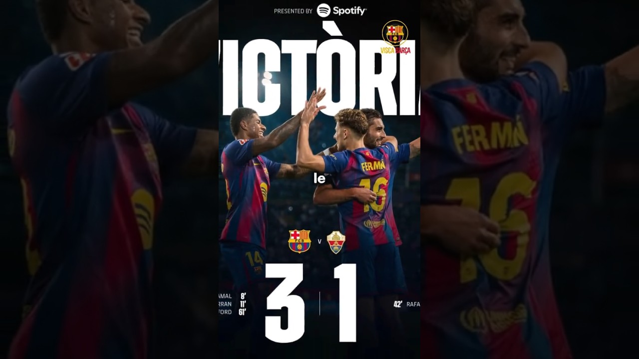 FC Barcelona Secures 3-1 Victory Over Elche ⚽