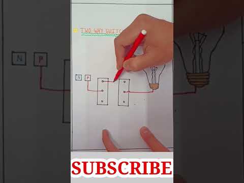#short | Tow way switch connection | simple connection | wiring diagram.