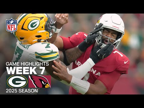 Green Bay Packers vs. Arizona Cardinals Game Highlights | NFL 2025 Season Week 7