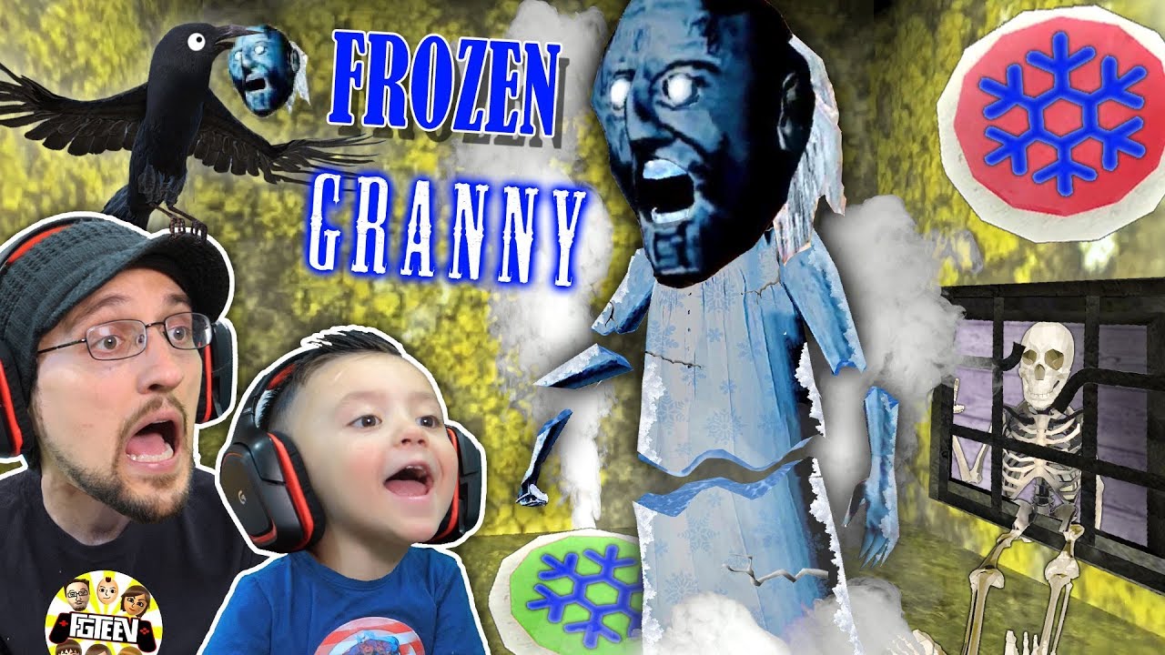 GRANNY gets FROZEN! Oh Snap! Freeze Trap! FGTEEV Feeds Crow Granny's Head
