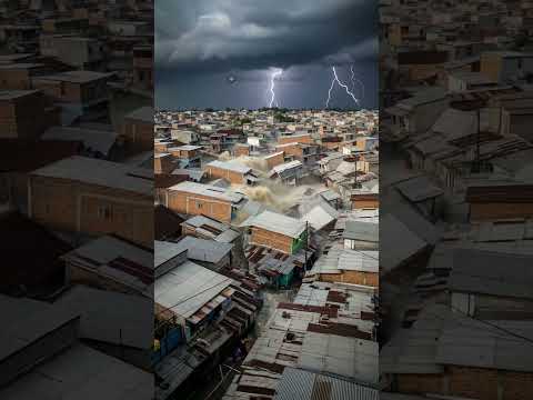Gempa Dahsyat Disusul Banjir Bandang Hancurkan Kota Padat #viral #shorts