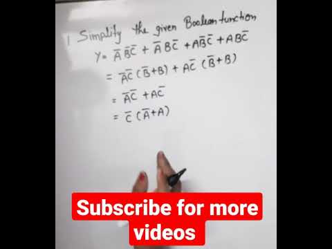 Boolean Algebra | Simplify boolean Expression