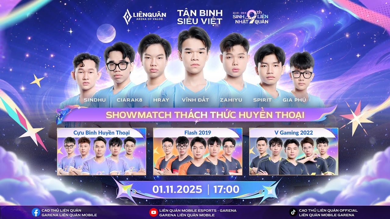 🔥 Trực Tiếp Showmatch Thách Thức Huyền Thoại - Đội Hình 16 Tuổi Mạnh Nhất Đấu Với Các Thần Thoại!