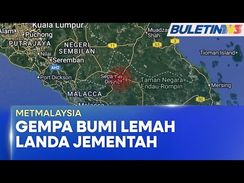METMALAYSIA | Gempa Bumi Lemah Landa Jementah, Gegaran Dirasai Di Segamat (BU)