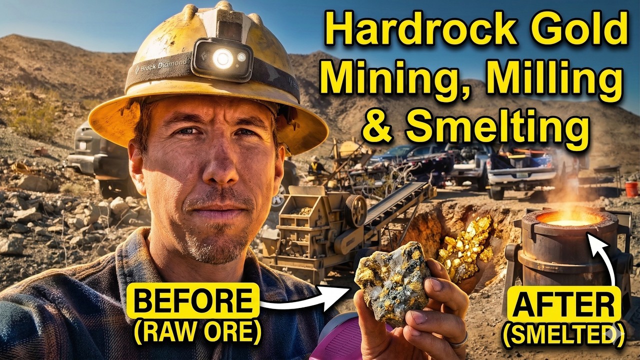 Hardrock Gold Mining & Smelting Process 🏆