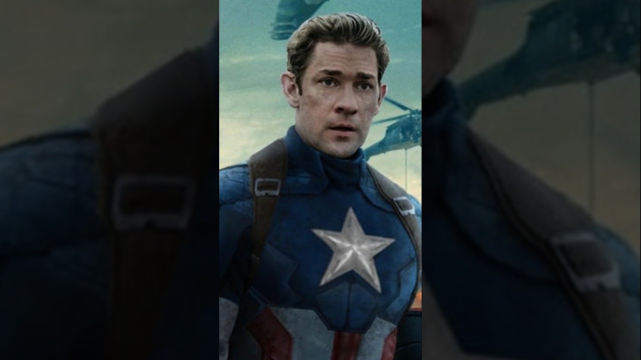 John Krasinski as Captain America: The Ultimate Fan Fantasy! 🇺🇸