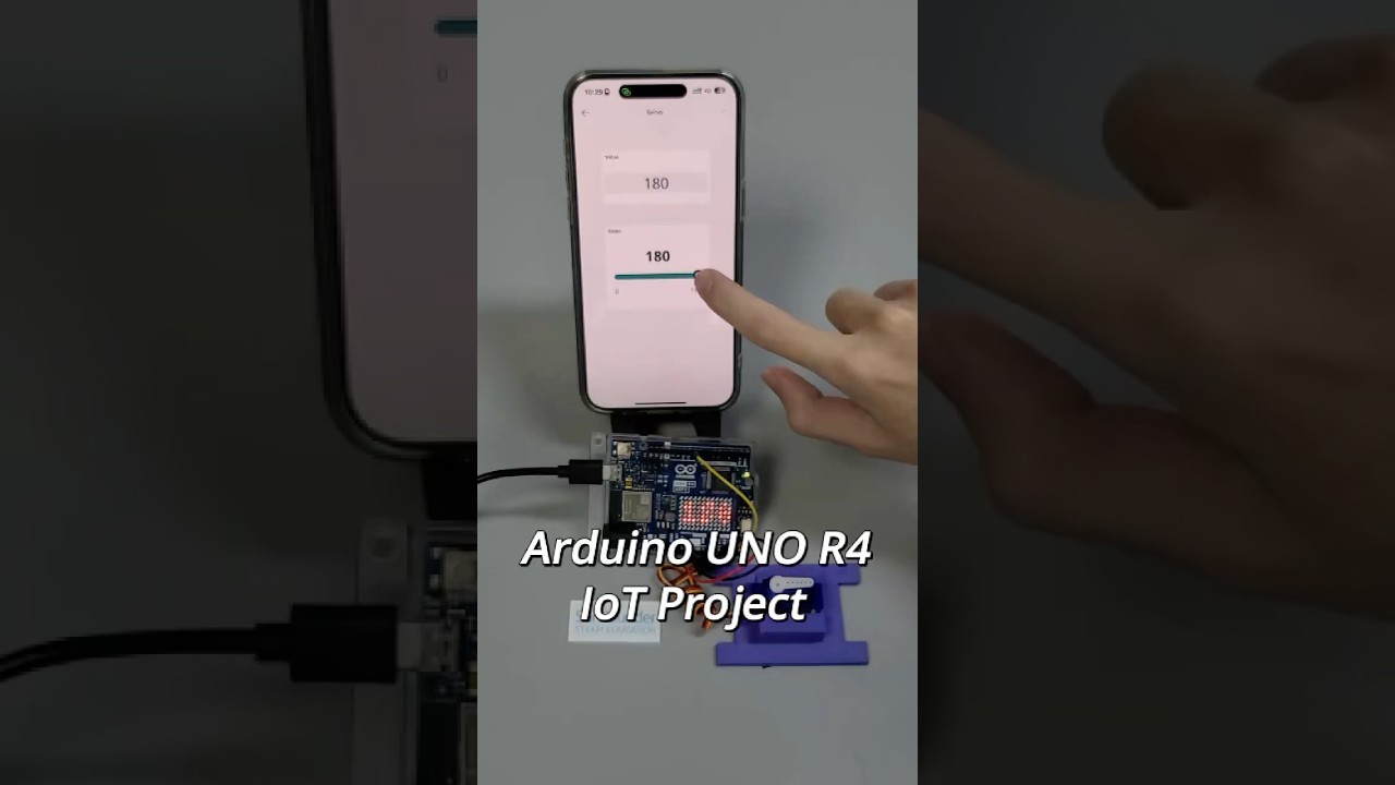 Arduino UNO R4 WiFi Servo Control IoT Project