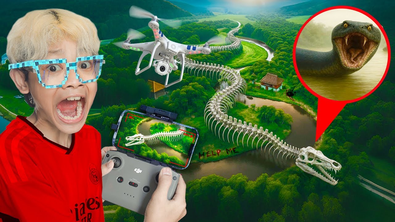 🔥 Drone Capture Reveals Hidden Titanoboa Snake in the Jungle!