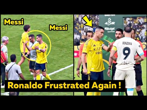 Ronaldo frustrated storms off after MESSI chants in Al Nassr defeat