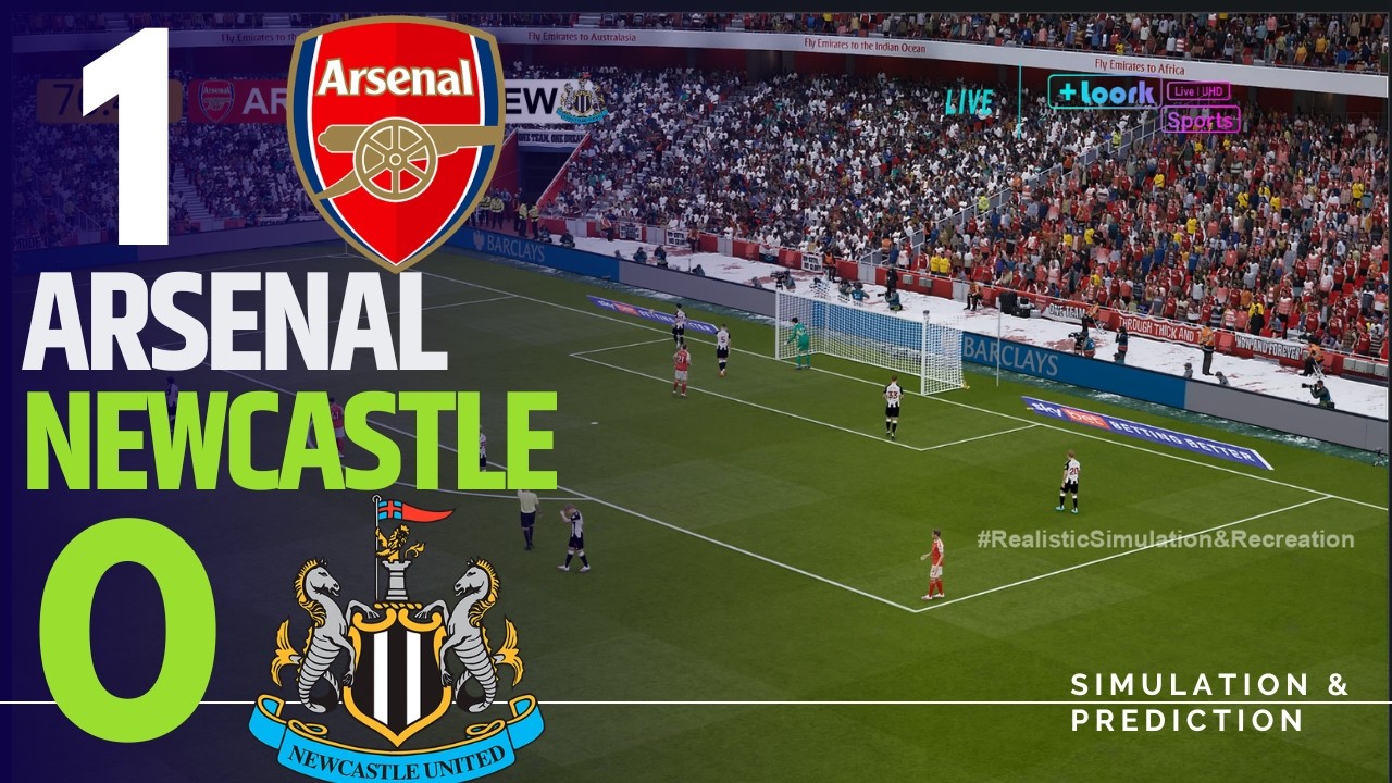⚽ Arsenal 1 vs 0 Newcastle | HIGHLIGHTS | Premier League 25-26 (Simulation)