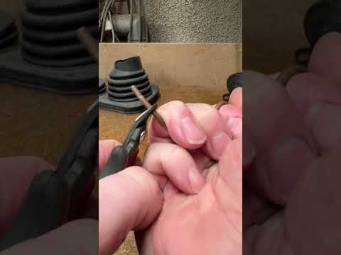 Best way to strip wire using side cutters.