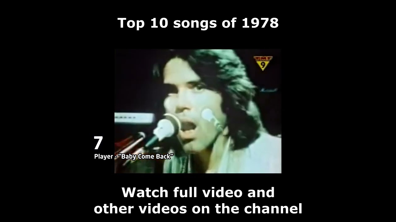 Top 10 Songs of 1978 🎶