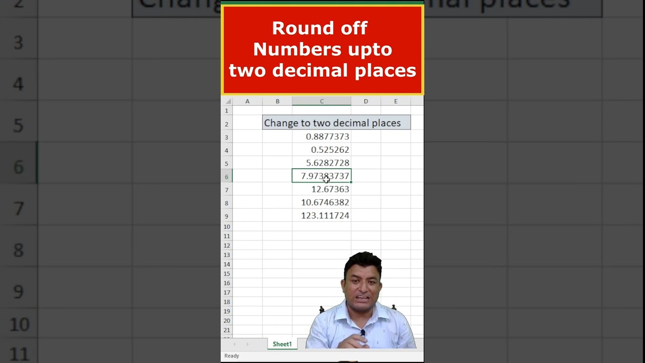 Quick Excel Tip: Round Numbers to 2 Decimal Places Easily π’