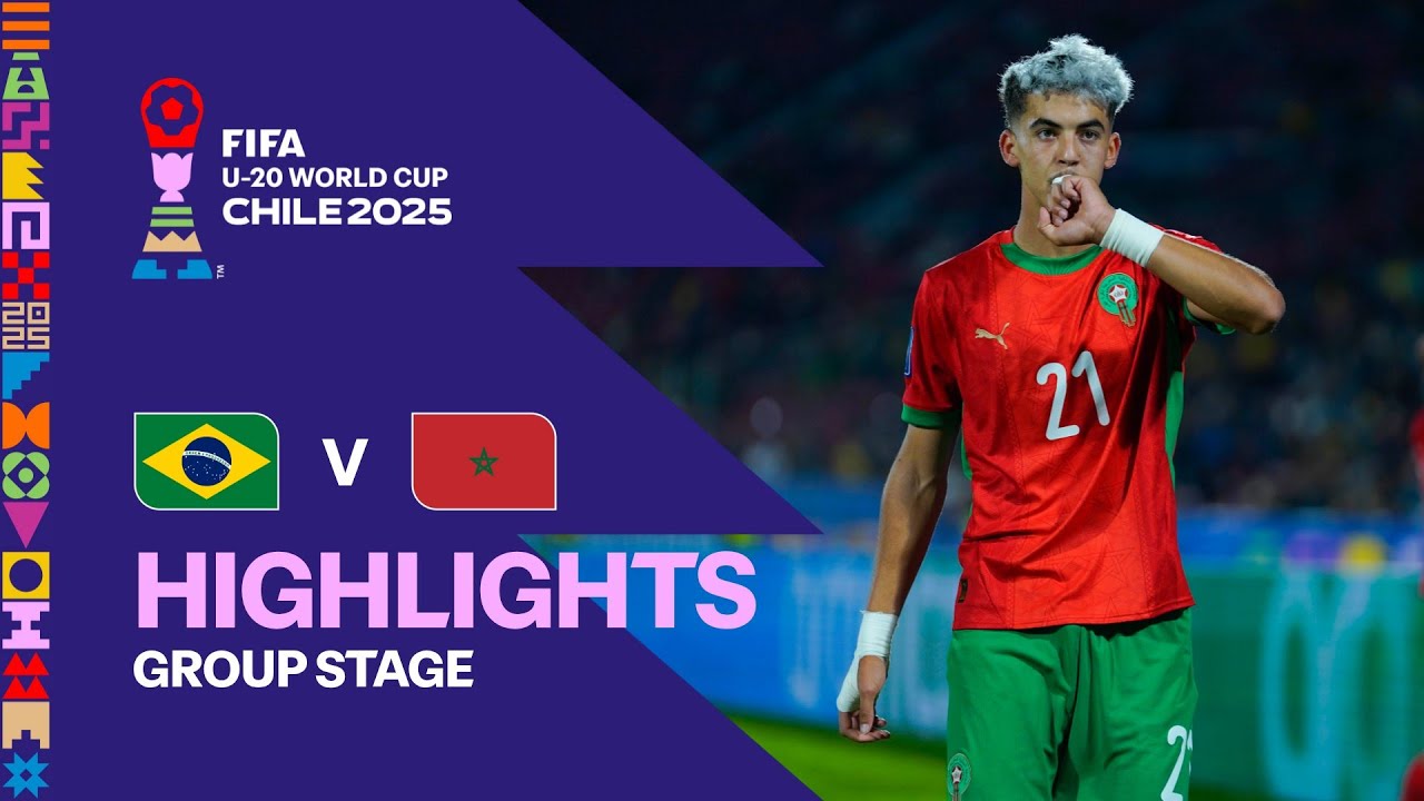 Brazil vs Morocco U-20 World Cup Highlights | Chile 2025 ⚽