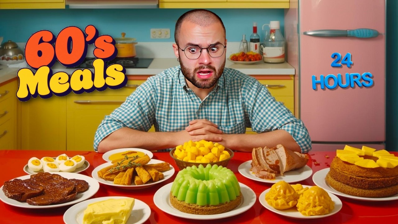 Eating 1960s Meals for 24 Hours 🍽️