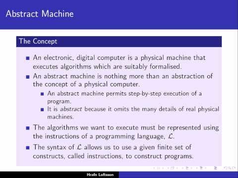 Programming Languages: Abstract Machines - 1