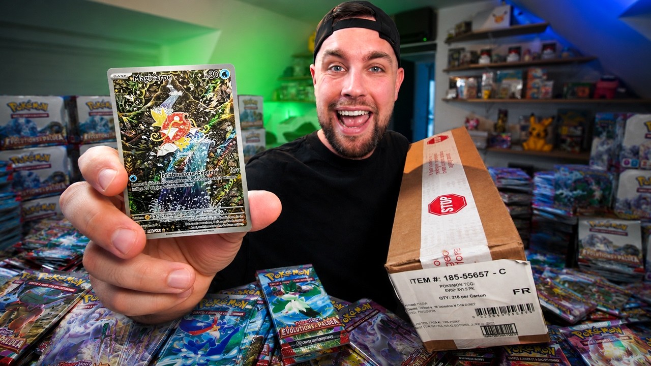 Chasse au Magicarpe à 1500€ avec 216 Boosters EV02