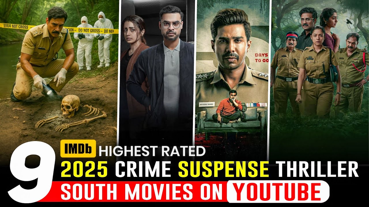 Top 9 South Indian Suspense Thrillers in Hindi 2025 🎬